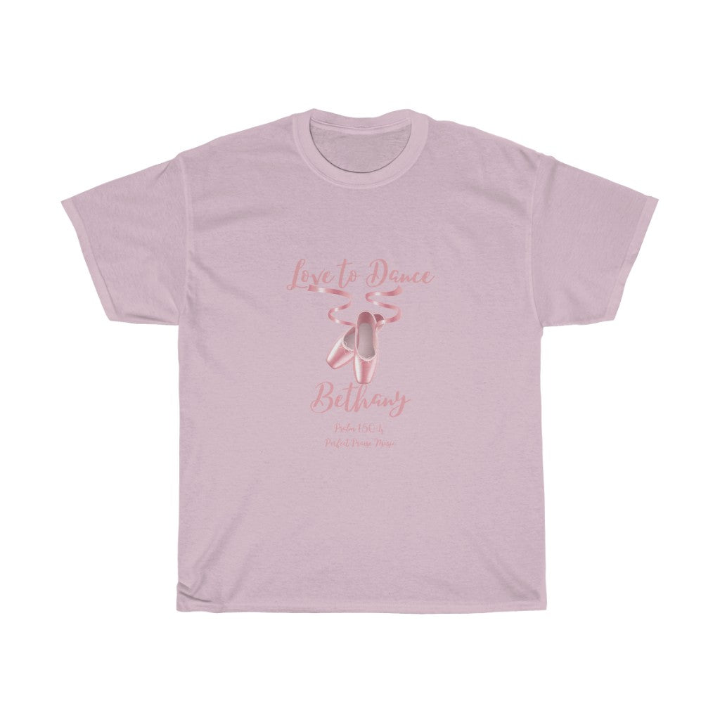 Love to Dance Personalized Adult Worship Tee