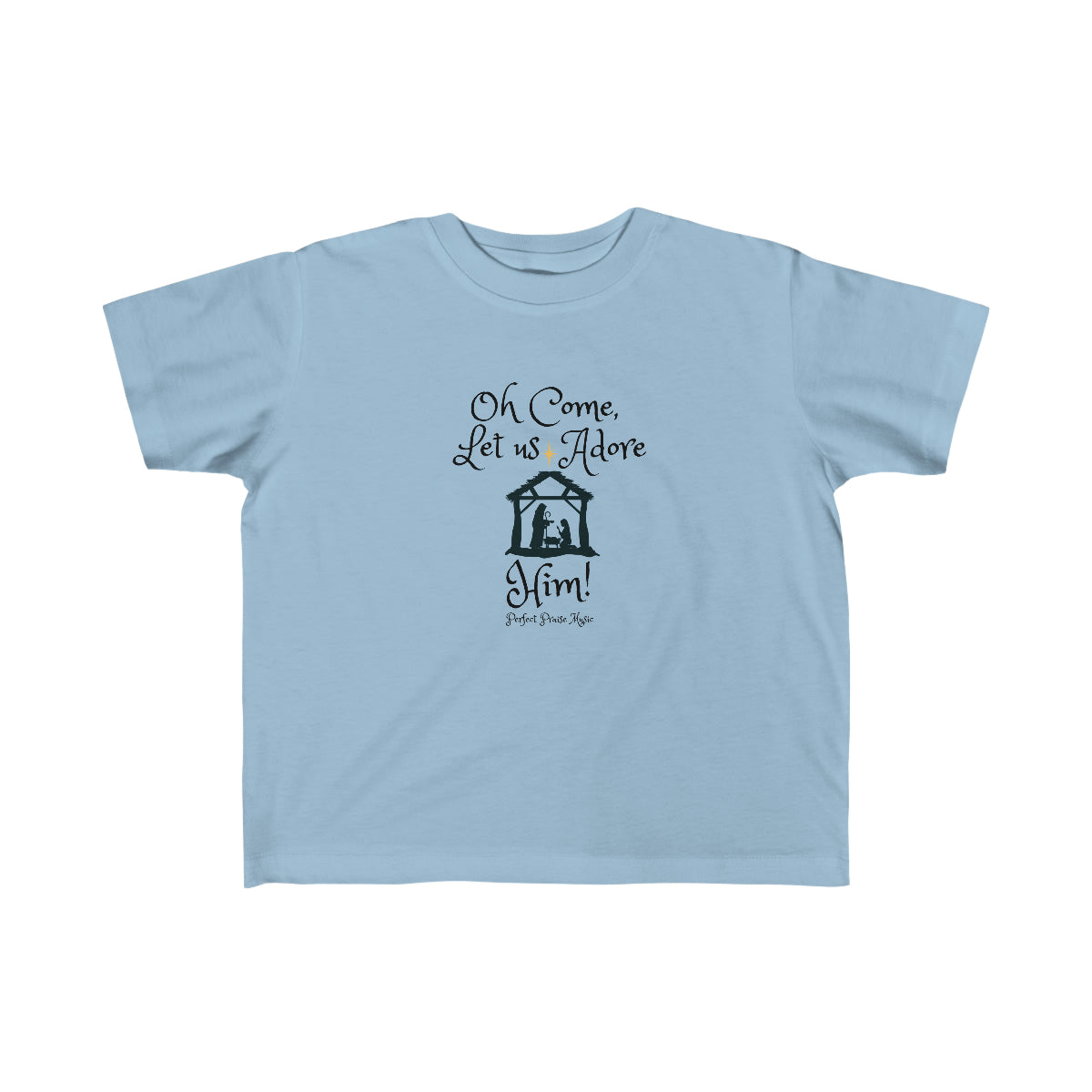 O Come Let Us Adore Him ~ Kid&#39;s Fine Jersey Tee