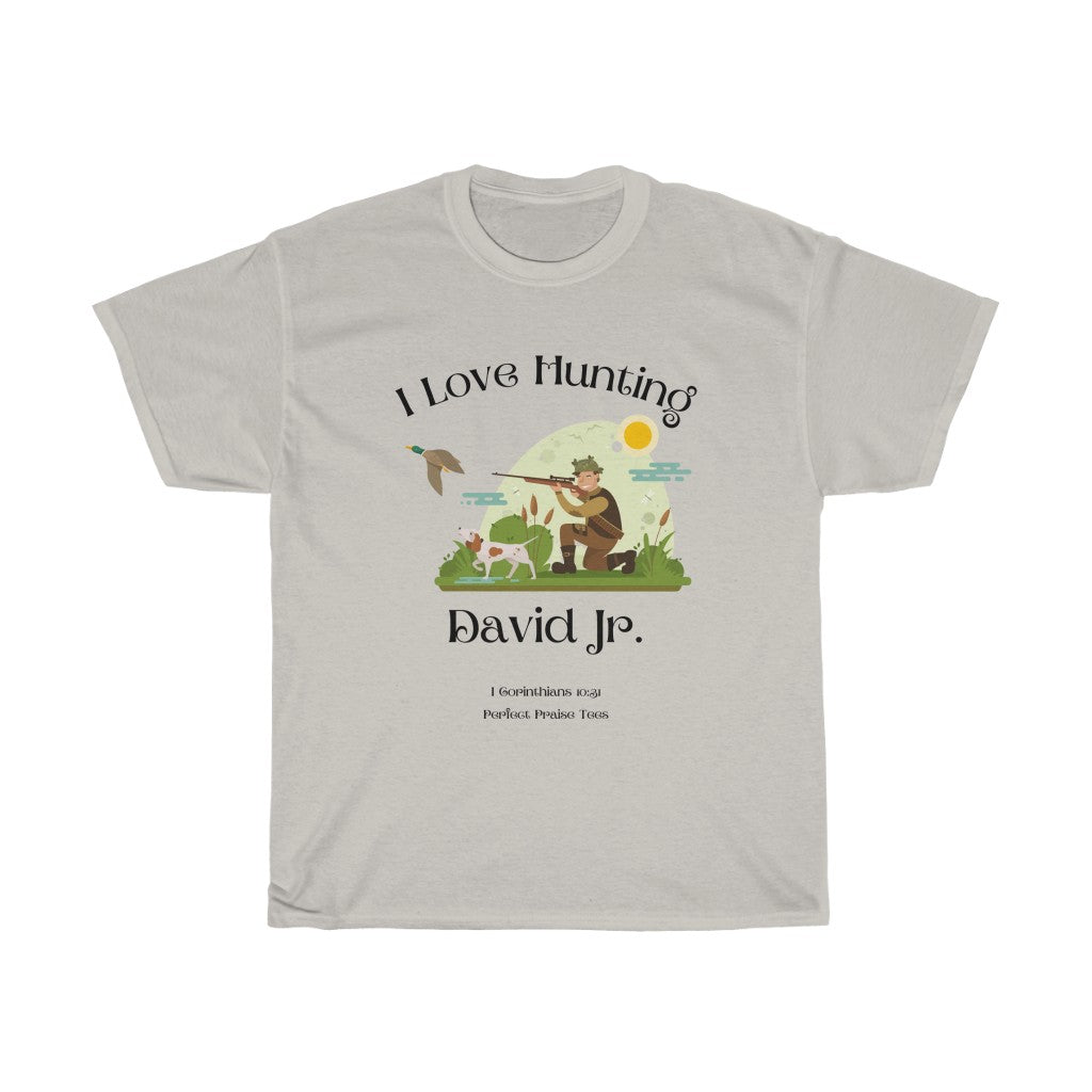 I Love Hunting Personalized Tee