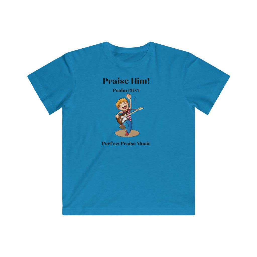 &quot;Praise Him with the Strings&quot;  Boy&#39;s Guitar Tee