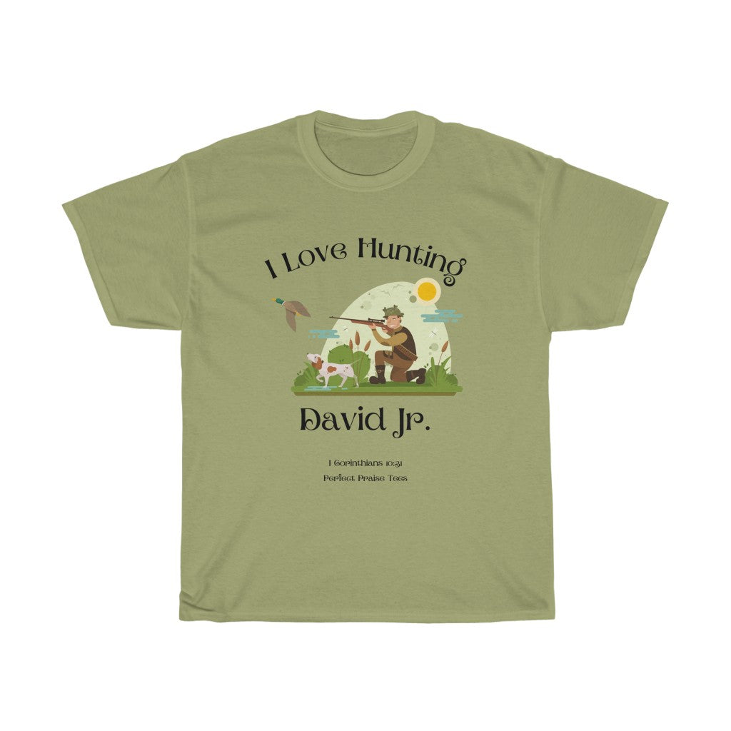 I Love Hunting Personalized Tee