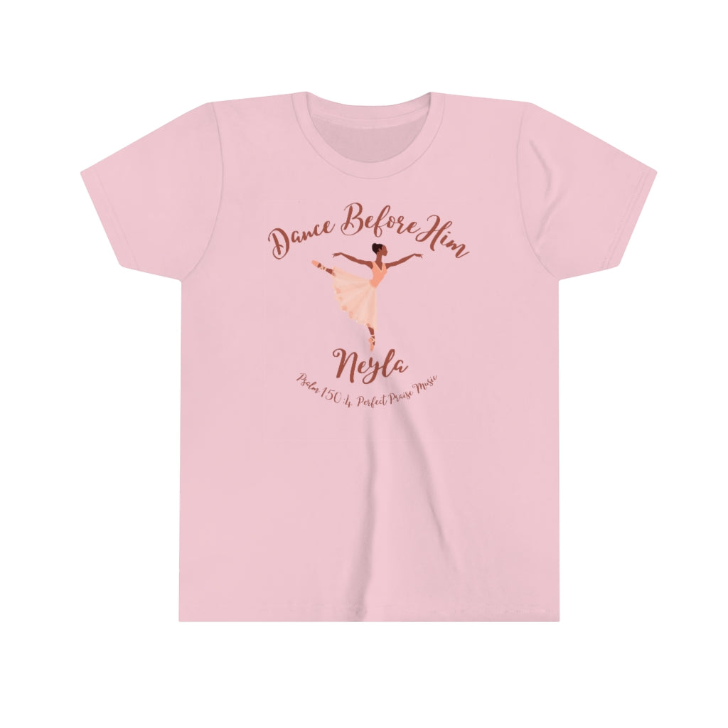 Dance Before Him Personalized Psalm 150:4 Worship Tee