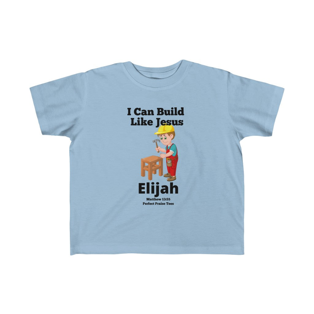 I Can Build Like Jesus Personalized Tee for Kids
