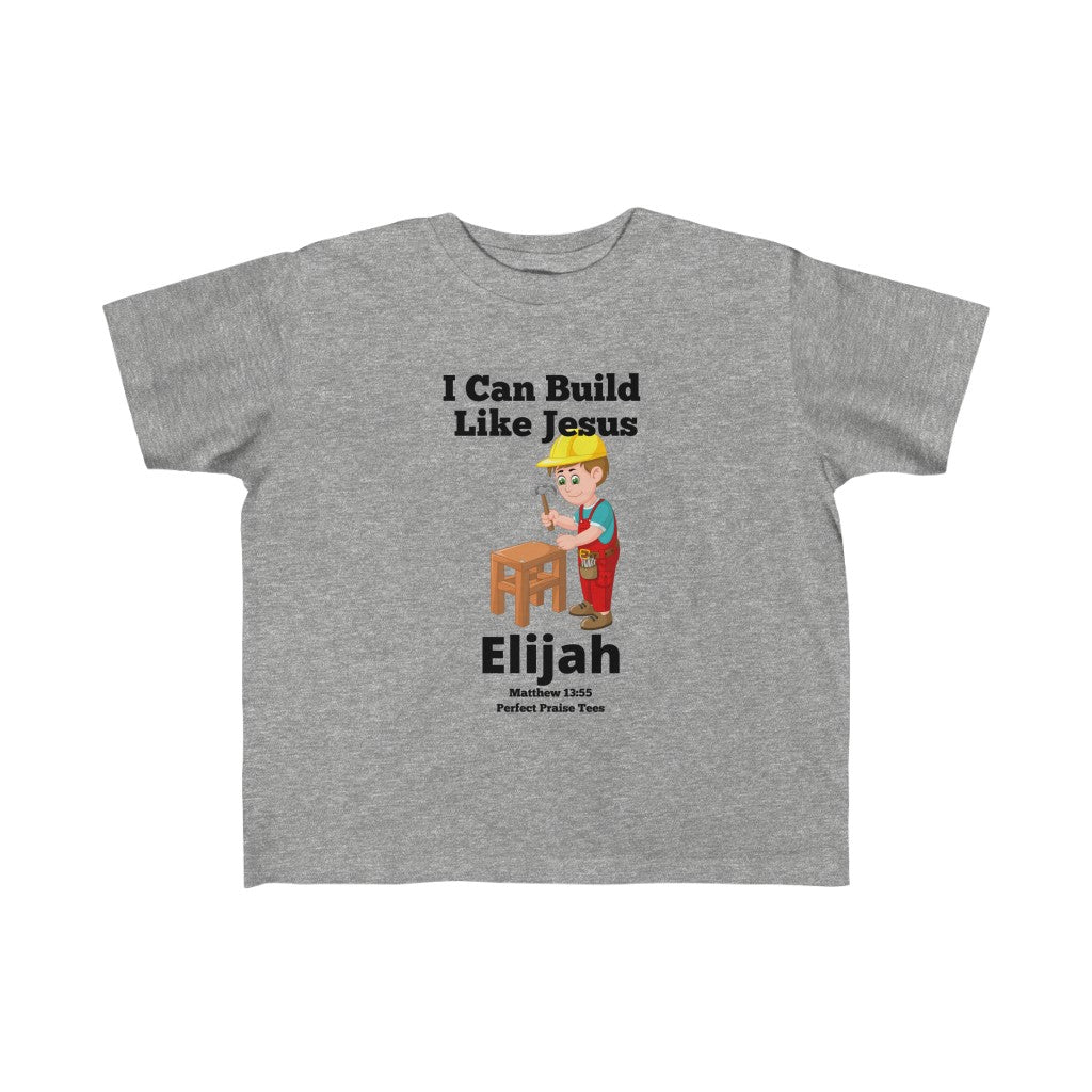 I Can Build Like Jesus Personalized Tee for Kids