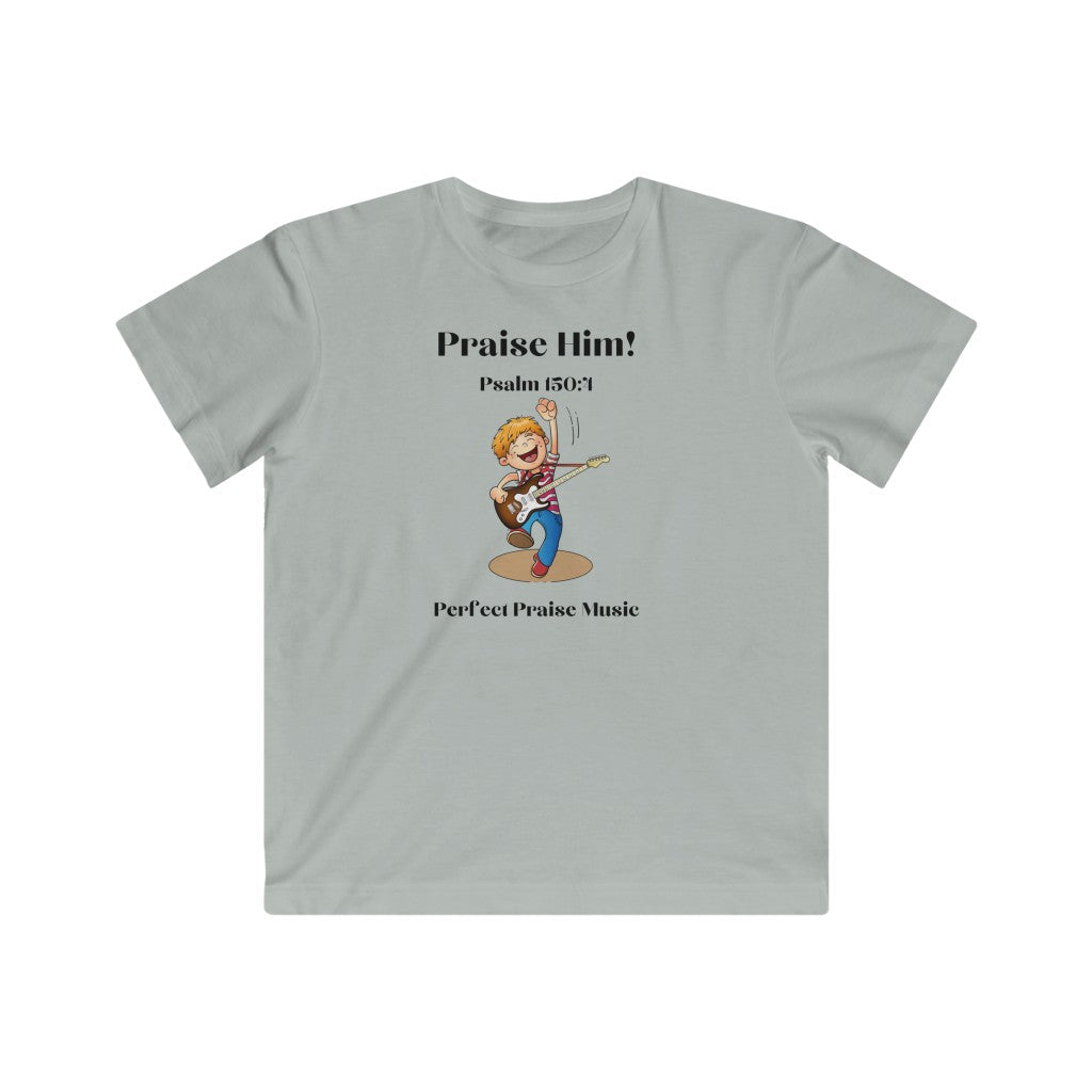 &quot;Praise Him with the Strings&quot;  Boy&#39;s Guitar Tee